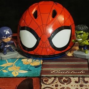 Boys spiderman bike helmet